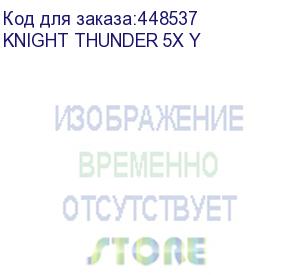 купить кресло игровое knight thunder 5x, на колесиках, эко.кожа, черный/желтый (knight thunder 5x y) knight thunder 5x y