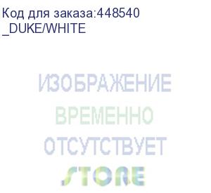 купить кресло руководителя бюрократ _duke, на колесиках, кожа, белый (_duke/white) (бюрократ) _duke/white