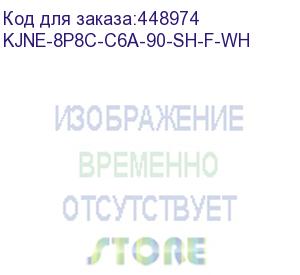 купить hyperline kjne-8p8c-c6a-90-sh-f-wh вставка keystone jack rj-45(8p8c), категория 6a, экранированная, 110 idc, заделка с помощью ne-tool, белая