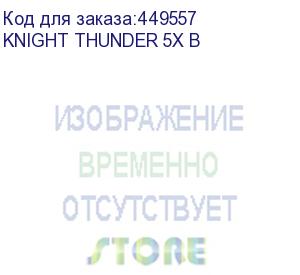 купить кресло игровое knight thunder 5x, на колесиках, эко.кожа, черный (knight thunder 5x b) knight thunder 5x b