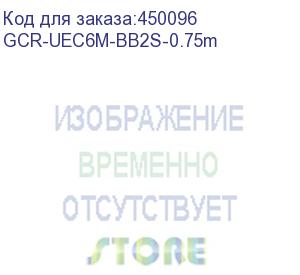 купить gcr удлинитель 0.75m usb am/af, черный, gcr-uec6m-bb2s-0.75m (greenconnect)