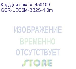 купить gcr удлинитель 1.0m usb am/af, черный, gcr-uec6m-bb2s-1.0m (greenconnect)