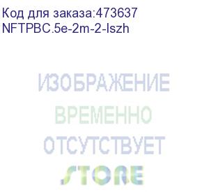 купить патч-корд ftp4 cat.5e, 2.0м, литой коннектор, серый, lszh, netko expert ckc (nftpbc.5e-2m-2-lszh)