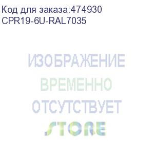 купить hyperline cpr19-6u-ral7035 19 монтажный профиль высотой 6u, для шкафов twb / twl, цвет серый (2 шт. в комплекте)