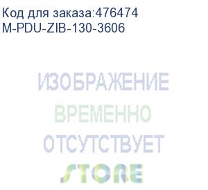 купить hyperline m-pdu-zib-130-3606 блок розеток управляемый mpdu, серия b (контроль входных параметров и отдельных розеток), вертикальный, 36 розеток iec320 c13, 6 розеток iec320 c19, 230v, 32a, кабель 3х6.0 мм2, 3 м, вилка iec 60309 2p+e, 1829х56х61 мм