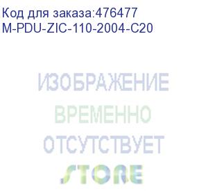 купить hyperline m-pdu-zic-110-2004-c20 блок розеток управляемый mpdu, серия c (контроль вх.параметров и управление отдельными розетками), вертикальный, 20 розеток iec c13, 4 розетки iec c19, 230v, 16a, кабель 3x2.5 мм2, 3 м, вилка iec 60320 c20, 1829х56х52 мм