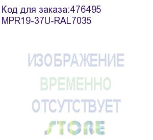 купить hyperline mpr19-37u-ral7035 центральный монтажный профиль высотой 37u, для шкафов ttr, ttb, серый (2 шт. в комплекте)