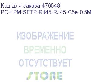 купить hyperline pc-lpm-sftp-rj45-rj45-c5e-0.5m-lszh-gn патч-корд sf/utp, экранированный, cat.5e (100% fluke component tested), lszh, 0.5 м, зеленый