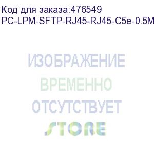 купить hyperline pc-lpm-sftp-rj45-rj45-c5e-0.5m-lszh-gy патч-корд sf/utp, экранированный, cat.5e (100% fluke component tested), lszh, 0.5 м, серый