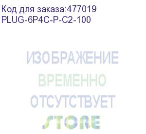 купить hyperline plug-6p4c-p-c2-100 телефонный разъем rj-12(6p4c) (3 µ / 3 микродюйма) (100 шт)