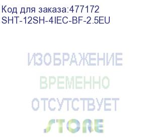 купить hyperline sht-12sh-4iec-bf-2.5eu блок розеток, 12 х din49440 + 4 х iec320 c13, 16 a, автомат, защита от перенапряжения, шнур 2.5 м с вилкой din49441, 1006 x 44.4 x 44.4 мм