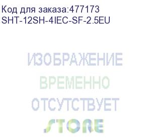 купить hyperline sht-12sh-4iec-sf-2.5eu блок розеток, 12 розеток + 4 х iec320 c13, 16 a, выключатель, защита от перенапряжения, шнур 2.5м (944 x 44.4 x 44.4 мм)