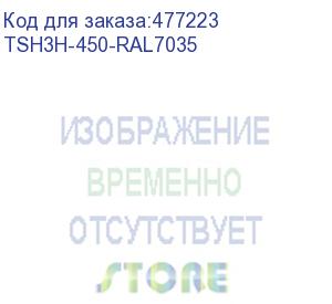 купить hyperline tsh3h-450-ral7035 полка стационарная усиленная, глубина 450 мм, с боковым креплением, нагрузка до 100 кг, для шкафов серии ttb, ttr, ttc2, twb, twm, twfs, 485х450мм (шхг), цвет серый (ral 7035)