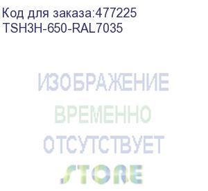 купить hyperline tsh3h-650-ral7035 полка стационарная усиленная, глубина 650 мм, с боковым креплением, нагрузка до 100 кг, для шкафов серии ttb, ttr, ttc2, 485х650мм (шхг), цвет серый (ral 7035)