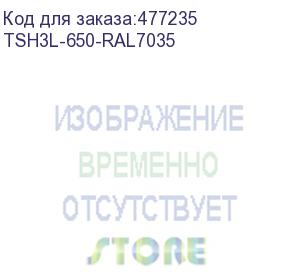 купить hyperline tsh3l-650-ral7035 полка стационарная, глубина 650 мм, с боковым креплением, нагрузка до 20 кг, для шкафов серии ttb, ttr, ttc2, 485х650мм (шхг), цвет серый (ral 7035)