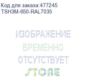 купить hyperline tsh3m-650-ral7035 полка стационарная усиленная, глубина 650 мм, с боковым креплением, нагрузка до 50 кг, для шкафов серии ttb, ttr, ttc2, 485х650мм (шхг), цвет серый (ral 7035)