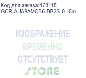 купить gcr кабель 0.15m microusb угловой/угловой, черный, 28/28 awg, gcr-aua8amcb6-bb2s-0.15m (greenconnect)