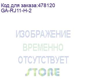 купить gcr телефонный разветвитель rj-11 6p4c, гнездо на 2 гнезда, белый, ga-rj11-h-2 (greenconnect)