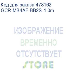 купить gcr адаптер переходник otg 1.0m usb, microb 5pin/af, черный, 28/28 awg, морозостойкий, gcr-mb4af-bb2s-1.0m (greenconnect)