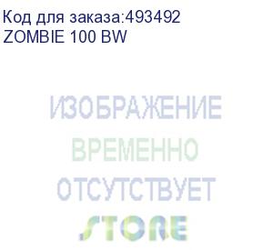 купить кресло игровое zombie 100, на колесиках, ткань/экокожа, черный/белый (zombie 100 bw) zombie 100 bw