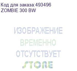 купить кресло игровое zombie 300, на колесиках, эко.кожа, черный/белый (zombie 300 bw) zombie 300 bw