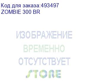 купить кресло игровое zombie 300, на колесиках, эко.кожа, черный/красный (zombie 300 br) zombie 300 br