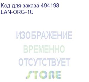 купить кабельный органайзер гориз. lanmaster (lan-org-1u) односторонний кольца 1u шир.:19 (lanmaster)