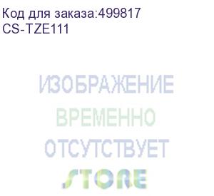 купить картридж cactus cs-tze111, tze-111, черный / 6мм, черный шрифт, прозрачный фон, 8м ( cs-tze111 (cactus)