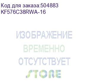 купить оперативная память kingston fury renegade kf576c38rwa-16 ddr5 - 1x 16гб 7600мгц, dimm, white, ret (kingston)