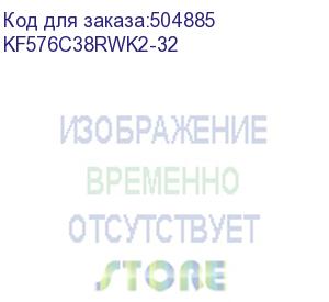 купить оперативная память kingston fury renegade kf576c38rwk2-32 ddr5 - 2x 16гб 7600мгц, dimm, white, ret (kingston)