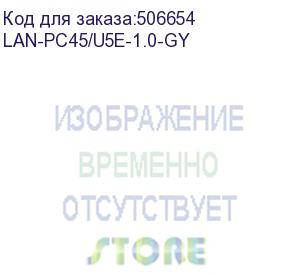 купить патч-корд lanmaster вилка rj-45, вилка rj-45, кат.5e, lszh, 1м, серый (lan-pc45/u5e-1.0-gy) (lanmaster) lan-pc45/u5e-1.0-gy