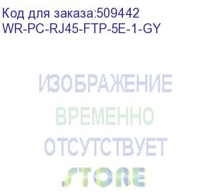 купить патч-корд wrline вилка rj-45, вилка rj-45, кат.5e, lszh, 1м, серый (wr-pc-rj45-ftp-5e-1-gy) wr-pc-rj45-ftp-5e-1-gy