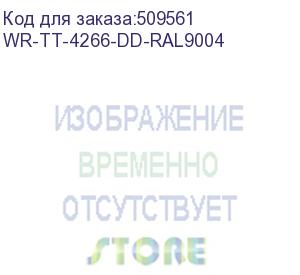 купить шкаф hyperline wrline wr-tt-4266-dd-ral9004 шкаф напольный 42u, 2055x600х600 мм (вхшхг), передняя и задняя распашные перфорированные двери (75%), цвет черный (ral 9004) (разобранный)