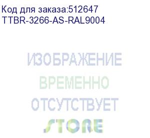 купить шкаф коммутационный hyperline (ttbr-3266-as-ral9004) напольный 32u 600x600мм пер.дв.стекл задн.дв.спл.стал.лист 2 бок.пан. 800кг черный 510мм 81.5кг 1610мм ip20 сталь hyperline