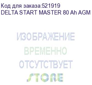 купить автомобильный аккумулятор delta start master 80 ah agm 1280 (12в/80ач, тип: agm, клемма: конус стандартный 19.5, дхшхв: 315x175x190, срок службы: 5 лет, гарантия: 1г, вес: 23,5кг) energon delta