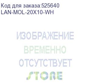 купить маркер lanmaster (lan-mol-20x10-wh) 20x10мм (упак:234шт) бел. (lanmaster)