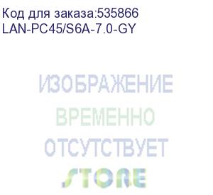 купить патч-корд патч-корд lanmaster lszh sftp кат.6a, 7.0 м, серый (lan-pc45/s6a-7.0-gy)