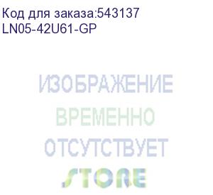 купить itk шкаф сетевой 19 linea n 42u 600х1000 мм стеклянная передняя дверь, задняя перфорированная черный ln05-42u61-gp