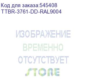 купить шкаф серверный hyperline (ttbr-3761-dd-ral9004) напольный 37u 600x1000мм пер.дв.перфор.2ств. задн.дв.перфор.2-хст. направл.под закл.гайки 1000кг черный 910мм 1833мм ip20 сталь hyperline