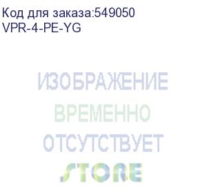 купить клемма заземления, зажим push-in, 2 точки подключения, 4 кв.мм (dkc) vpr-4-pe-yg
