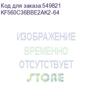 купить модуль памяти kingston kf560c36bbe2ak2-64 ddr5 64gb 6000mhz cl36 k2 kingston fury beast rgb кит 2x32гб