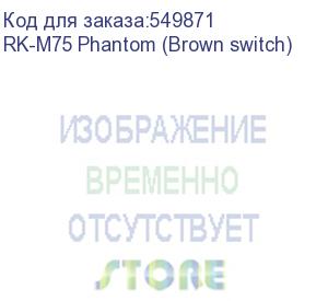 купить клавиатура royal kludge rk-m75 phantom (usb/2.4 ghz/bluetоoth, rgb, hot swap, brown switch) rk-m75 phantom (brown switch)