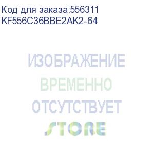 купить модуль памяти dimm ddr5-5600 64gb (32gbх2) rgb kf556c36bbe2ak2-64 kingston