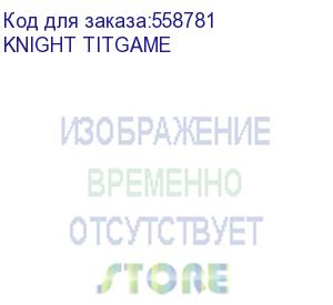 купить кресло игровое knight titgame, на колесиках, экокожа, черный knight titgame