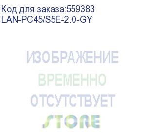 купить патч-корд lanmaster вилка rj-45, вилка rj-45, кат.5e, lszh, 2м, серый (lan-pc45/s5e-2.0-gy) (lanmaster) lan-pc45/s5e-2.0-gy