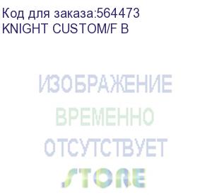 купить кресло игровое knight custom/f, на колесиках, ткань, черный/серый (knight custom/f b) knight custom/f b