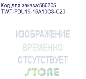 купить брп блок розеток 19 , 1-фазный без выключателя, 16a / 250v, 10xc13, без шнура питания, разъем c20 (twt-pdu19-16a10c3-c20) lanmaster