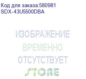 купить 43 sber sdx-43u5500dba 4k ultra hd, смарт тв, черный