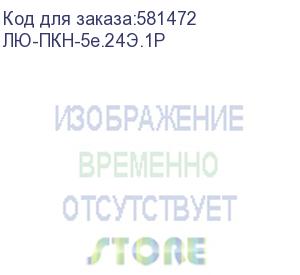 купить лю-пкн-5e.24э.1р (панель коммутационная укомплектованная stp, кат.5e, 24 порта, 19 , 1u, с кабельным организатором) lan union