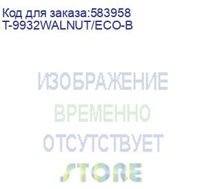 купить кресло руководителя бюрократ t-9932walnut, экокожа, до 150кг, фиксированные подлокотники, черный (бюрократ) t-9932walnut/eco-b